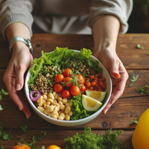 mindful-eating-no-apps-fresh-start - Fresh Start 30: A Journey To Better Health Woman eating mindfully without food tracking apps or devices